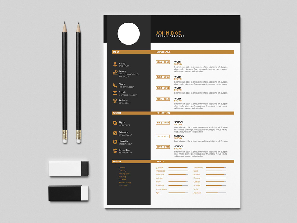 free-flat-indesign-resume-template-with-elegant-design