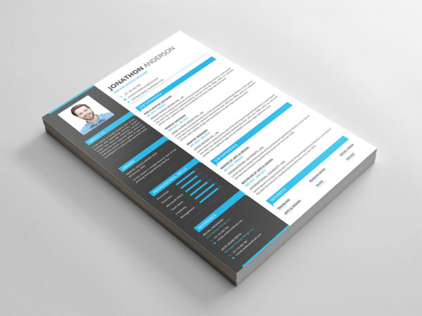 Free Formal PSD CV Template