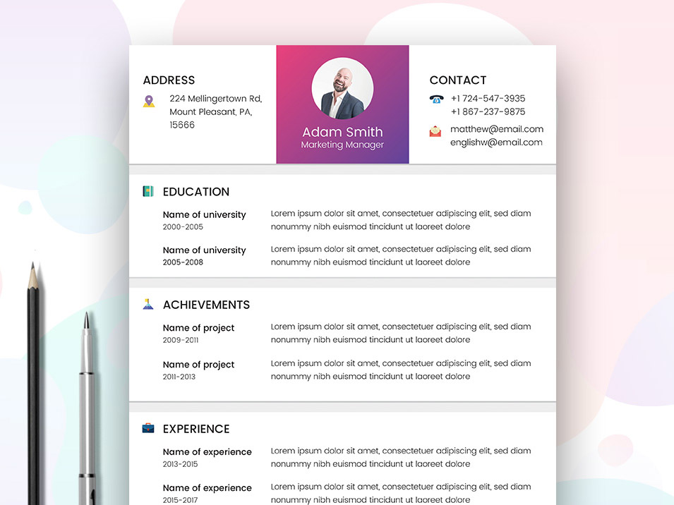 Marketer Resume Template