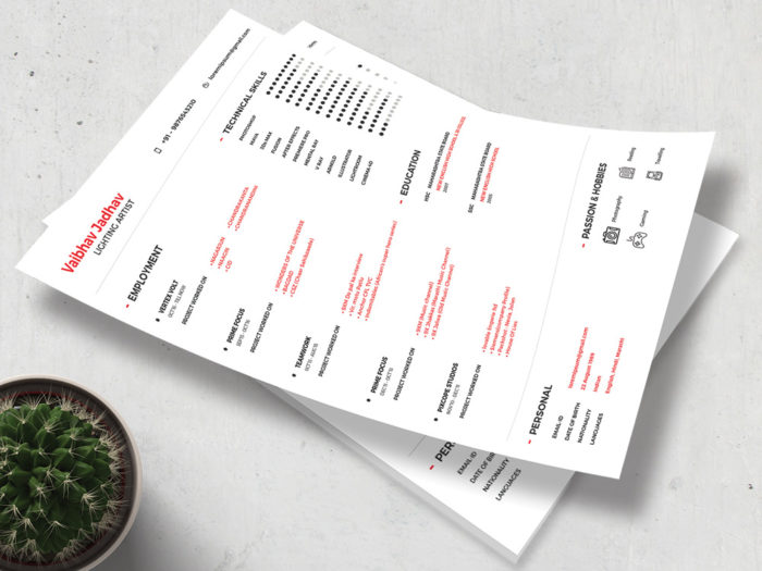 Free Minimalist Illustrator Resume - Free Illustrator Resume Templates 700x525 