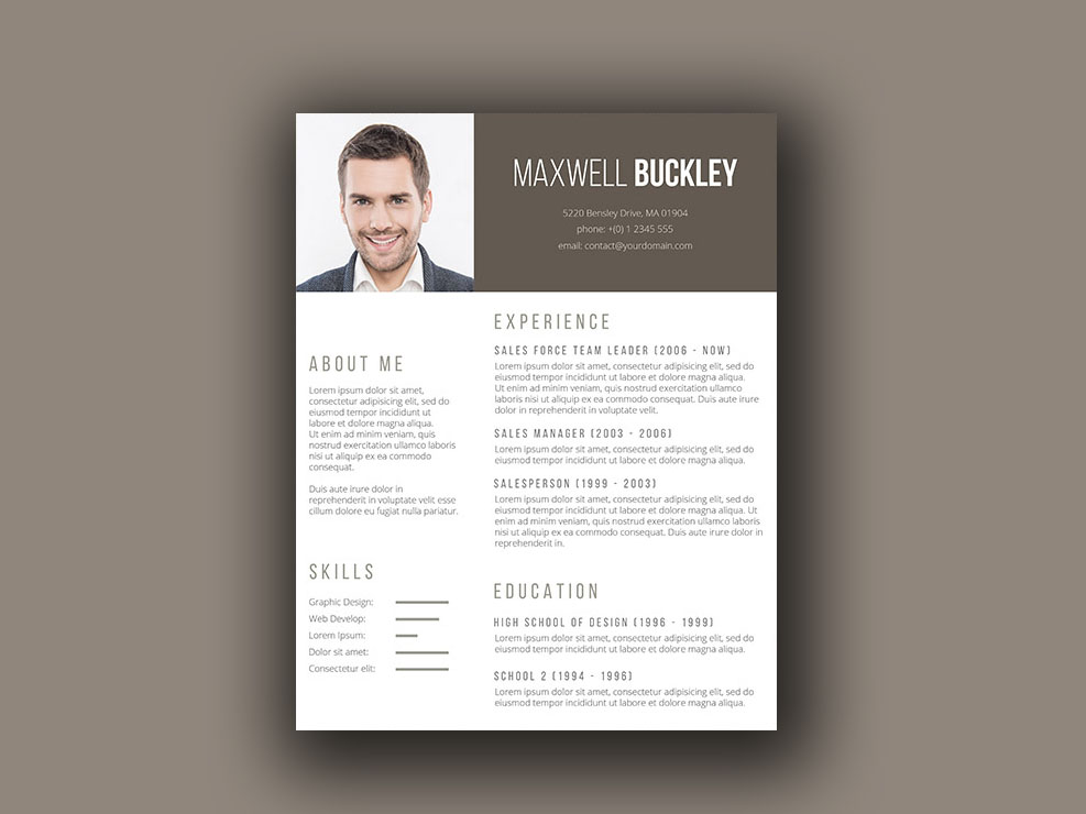 Buckley Resume - Free Unique Resume Template with Modern Design