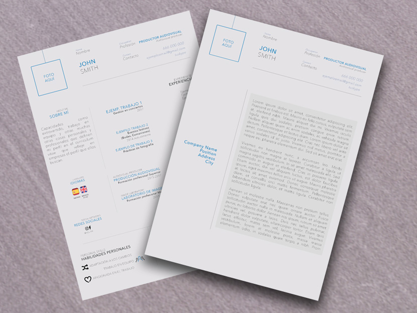 Free Formal Curriculum Vitae Template in PSD Format