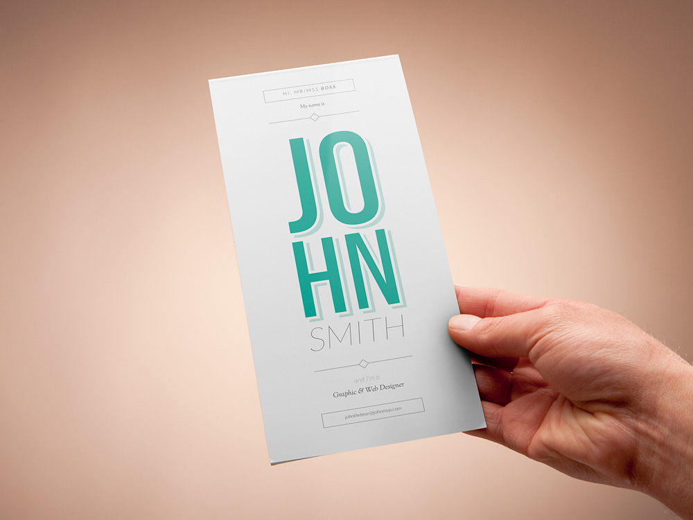 Free Vertical Resume Template for Professional Impression
