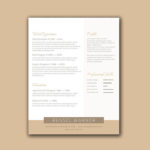 Gold Elegant Resume