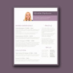 Minimalist Purple Resume