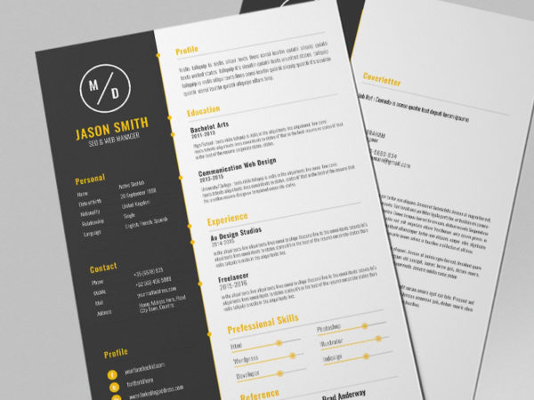 Free Modern Resume Template with Chic Design