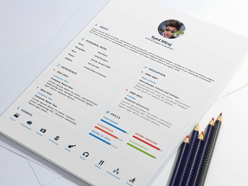 Free Print Ready Resume and Cover Letter Template