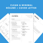 Simple Sketch Resume and Cover Letter