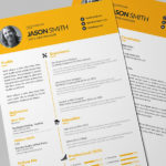 Yellow Resume Template