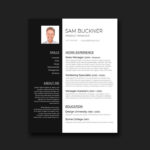 Elegant Black and White Resume