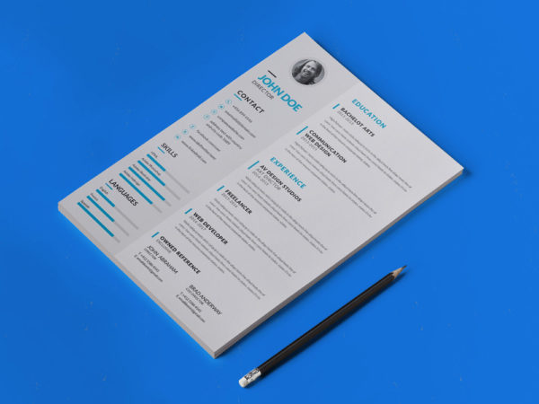 Free Elegant Curriculum Vitae Template
