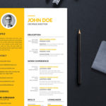 Yellow Work Resume