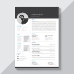 Black and White Curriculum Vitae