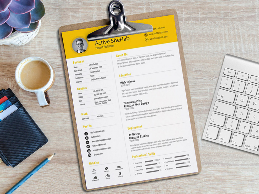 Free Creative Resume Template for Any Job Opportunity