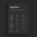 Elegant Dark Resume