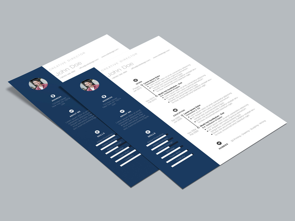 Zoki Resume Template - Free Resume Template with Simple and Elegant Look
