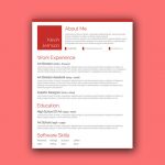 Creative Red CV Template