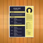 Yellow Flat Resume