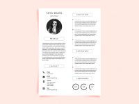 Free Innovative Resume Template - Free Resume Template With Super Minimalist Design 200x150