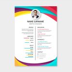 Colorful Two column Resume