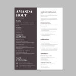 Academic Resume Template