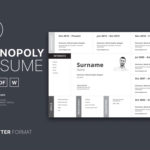 Monopoly Resume Template