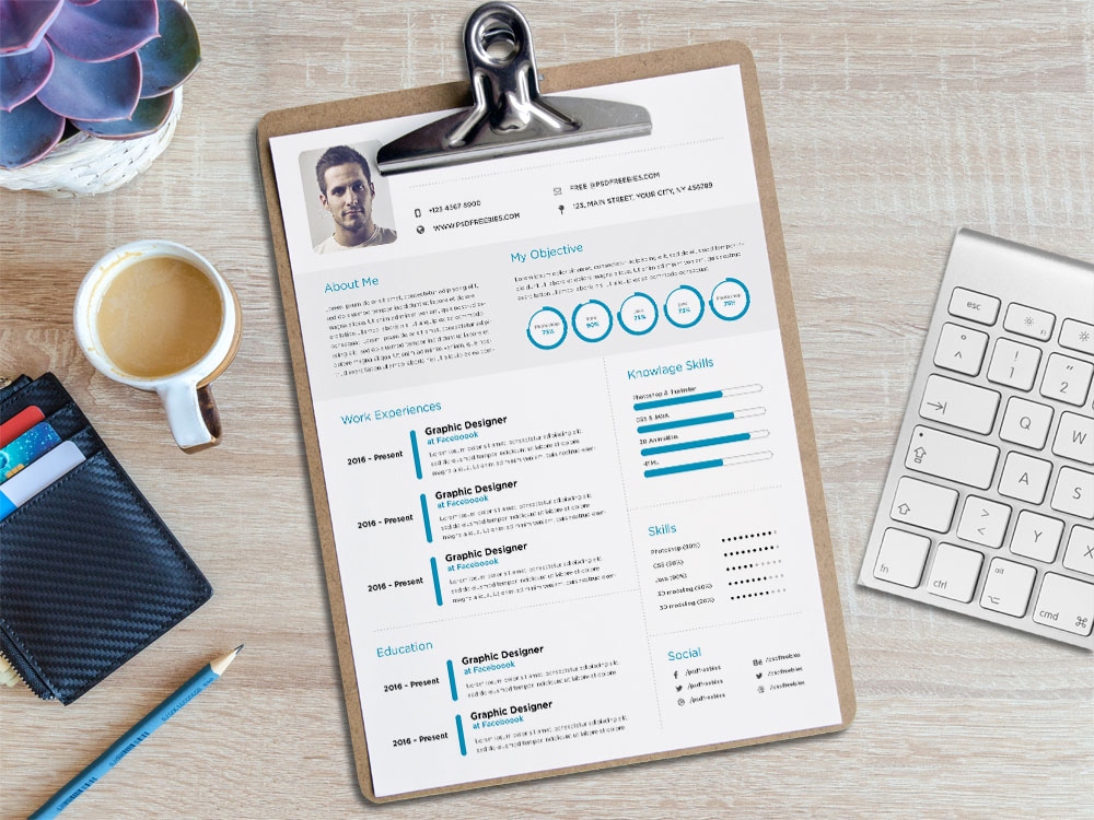 Free Minimalist Elegant CV Template for Job Seeker