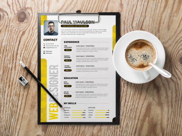 Free Creative Multicolor Resume Template for Any Job Opportunity