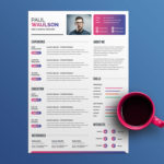 Multicolor PSD Resume