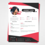 Pink and Black Resume