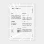 Minimalist Curriculum Vitae