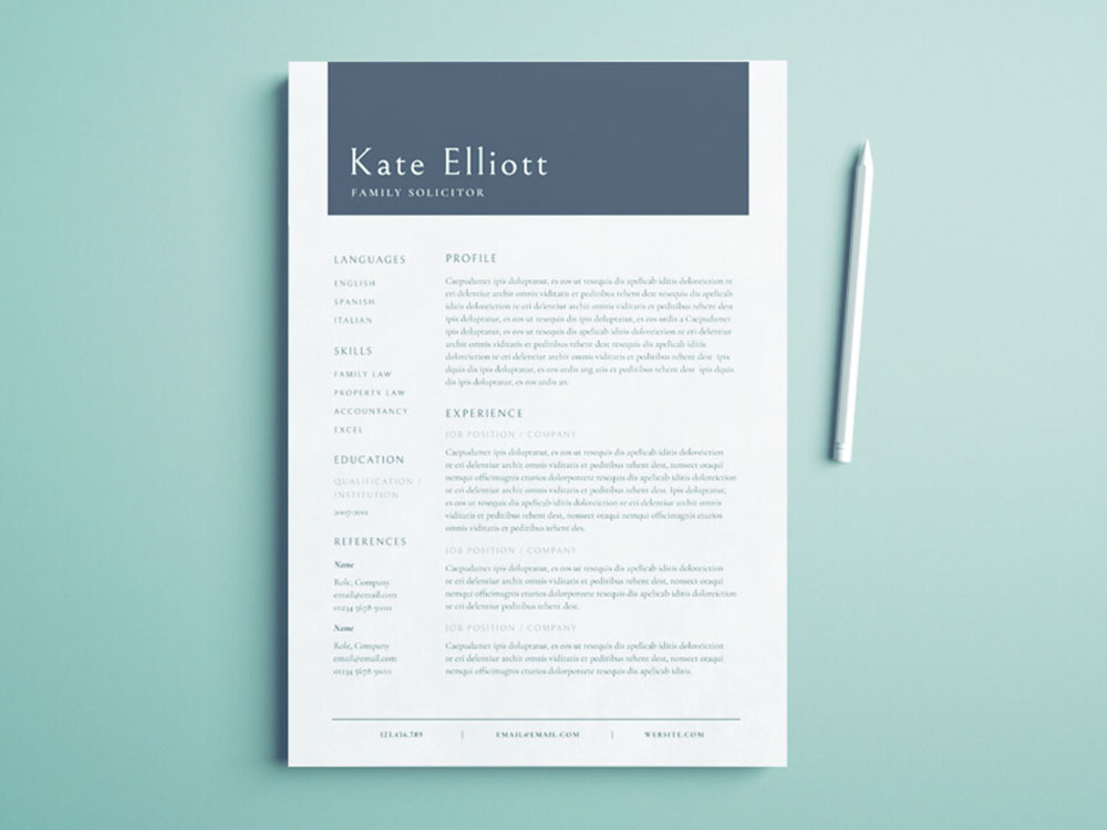Free Family Solicitor Resume Template