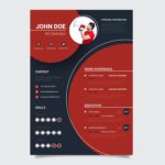 Black and Red Resume