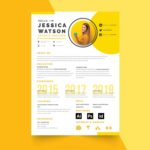 Yellow CV Template