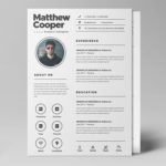 Clean PSD Resume Template