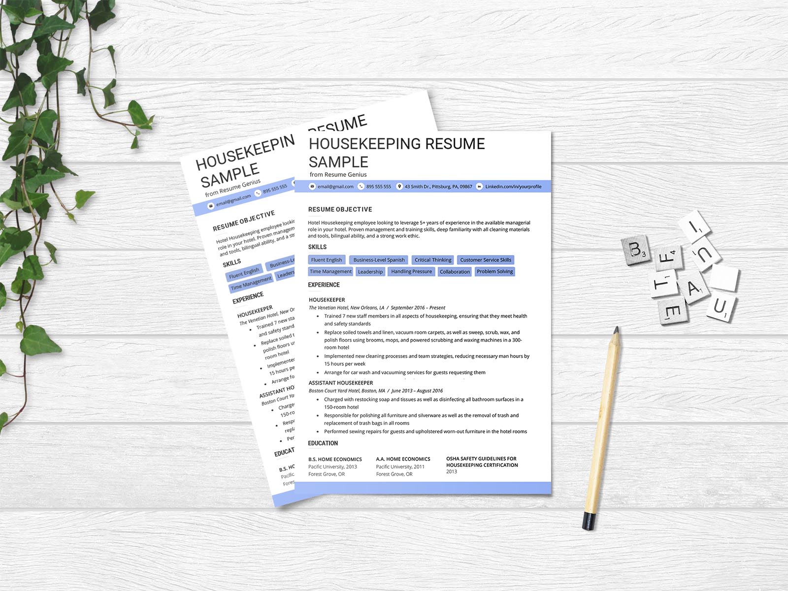 Free Housekeeping Resume Template for Your Next Job Opportunity