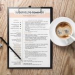 Substitute Teacher Resume