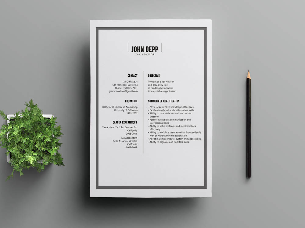 Free Banking Resume Template