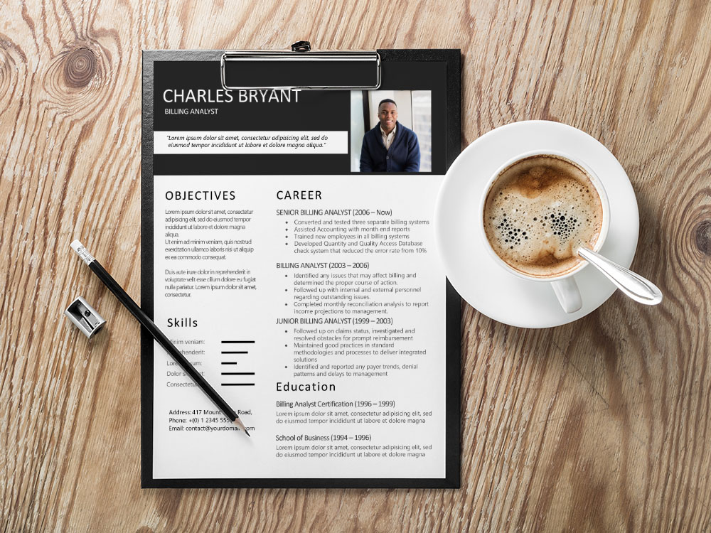 Free Billing Analyst Resume Template with Sample Text