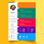 Colorful PSD Resume