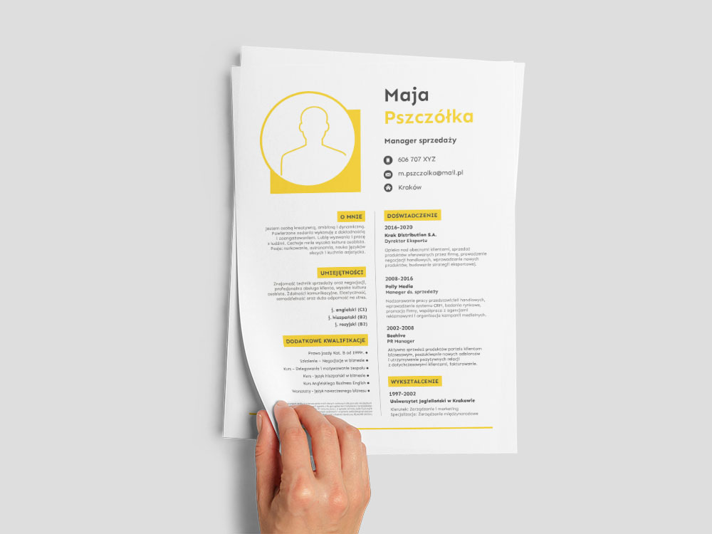 Free General Office Resume Template with Clean Look