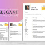 Elegant Resume with Cover Letter Page