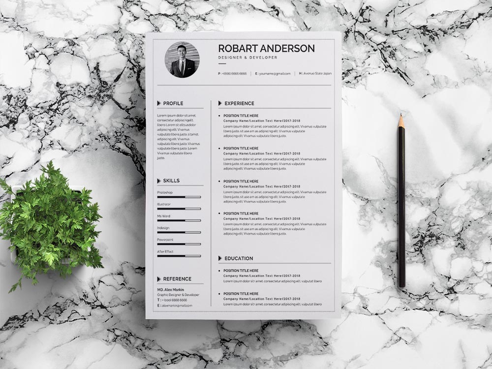 minimalist resume templates google docs