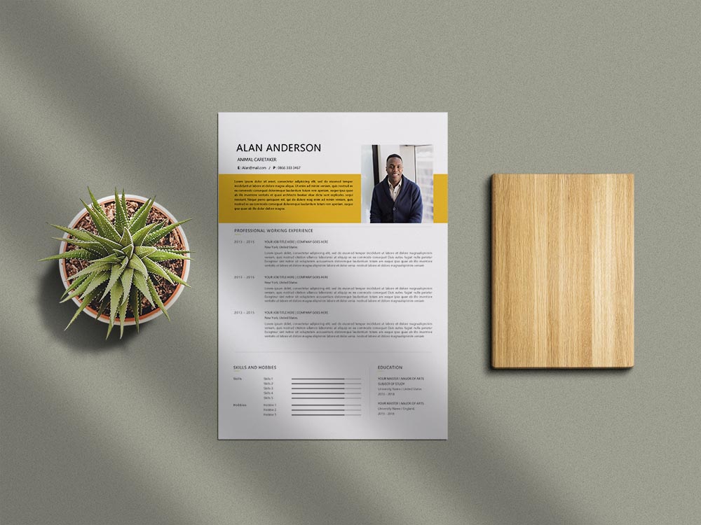 Free Animal Caretaker Resume Template with Professional Look