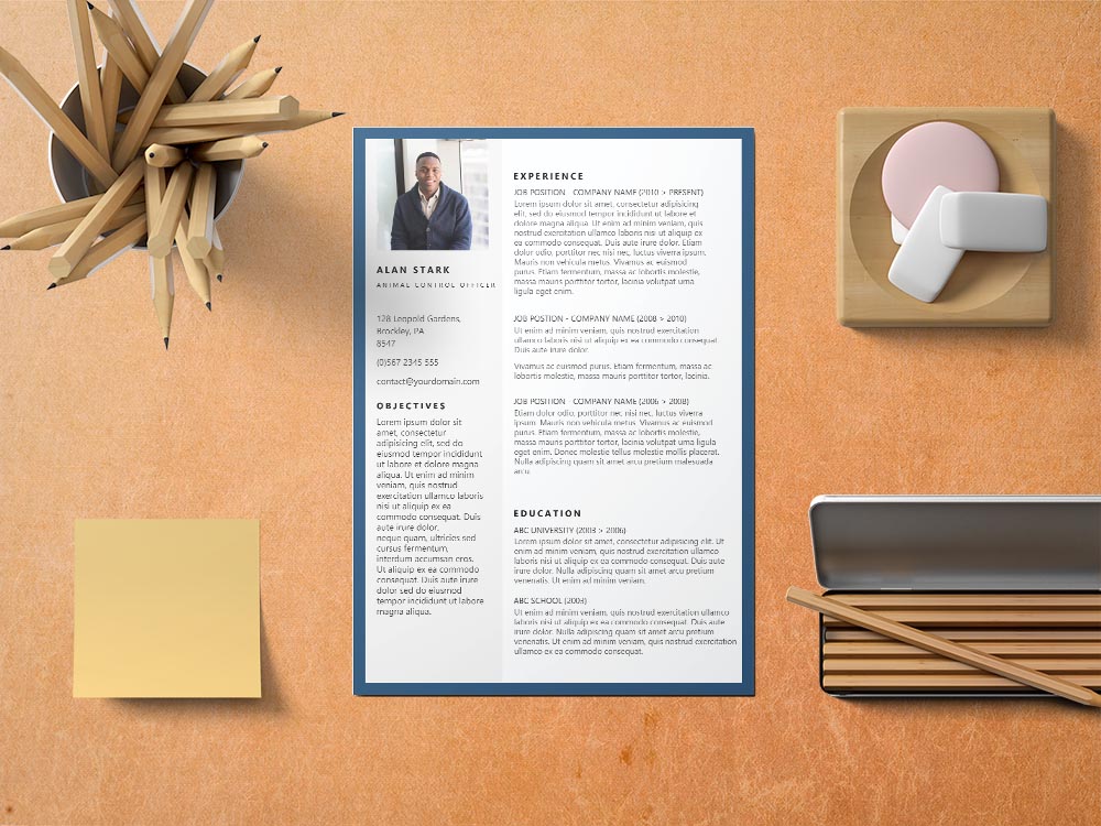 Free Animal Control Officers Resume Template with Professional Look