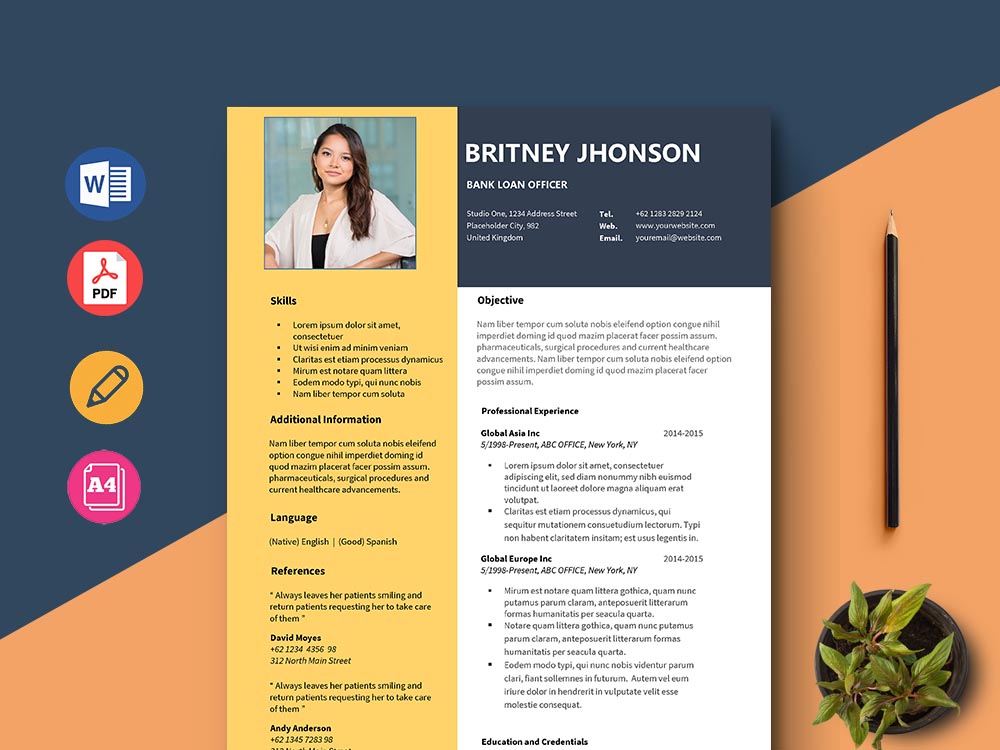 Free Bank Loan Officer Resume Template