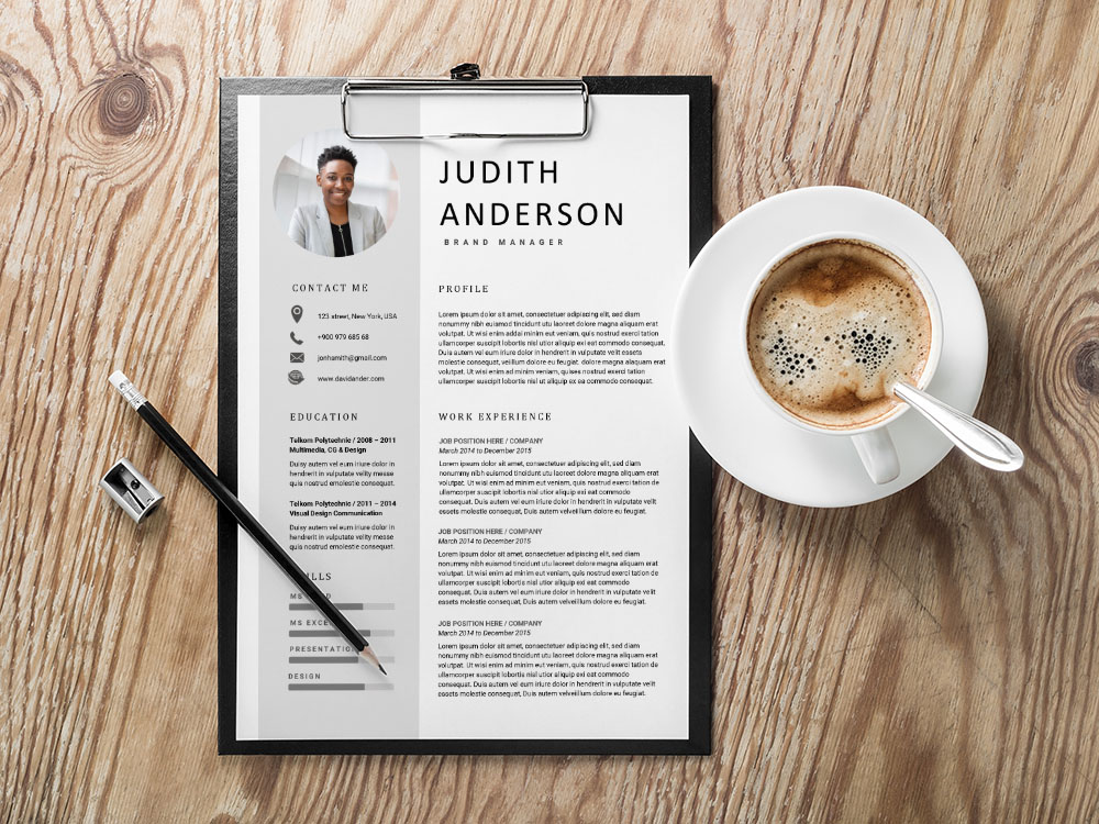Free Brand Manager Resume Template for with Clean and Professional Look