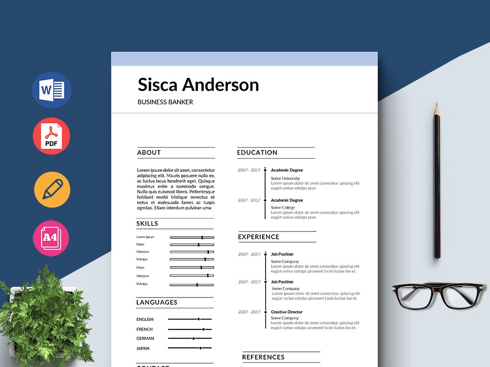 Free Business Banker Resume Template