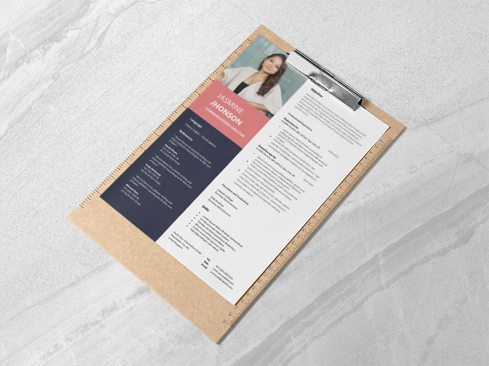Free Communications Director Resume Template with Professional Look
