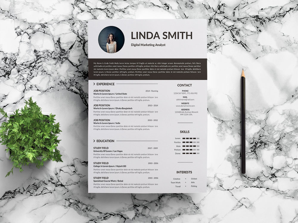 Free Digital Marketing Analyst Resume Template for Job Seeker